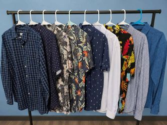 Men’s Button-Up Shirt Bundle - Size Large - Paquete de camisas de botones para hombre Madison, TN
