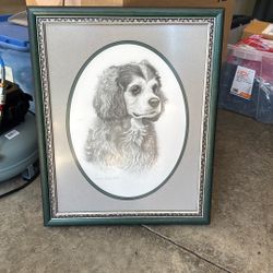 Pencil Sketched Art Cocker Spaniel