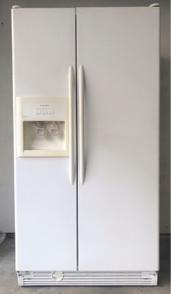 White KitchenAid Side-by-Side Refrigerator