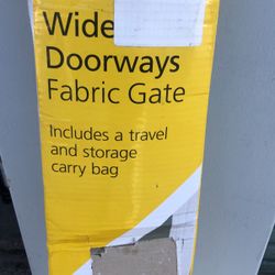 Wide Doorways Fabric Gate 38-60” wide And 27”high