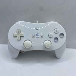 Official Nintendo Wii Classic Controller Pro White RVL-005 OEM Tested Working