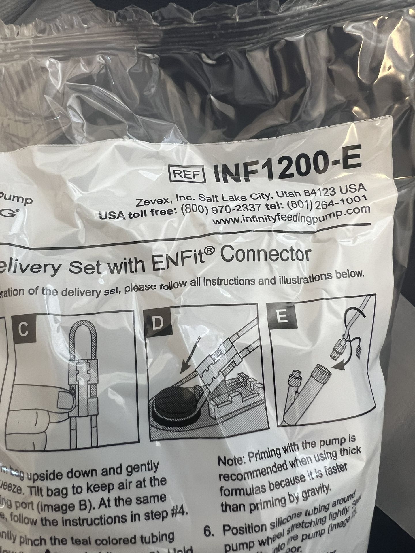 Infinity Enteral Feeding Pump Tubing