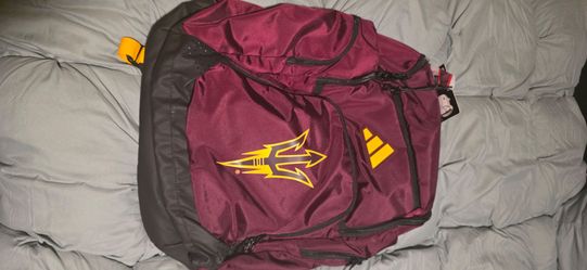 Brand New Adidas ASU Arizona State Backpack w 2 Pairs of New ASU Socks