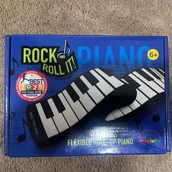 Flexible roll-up piano