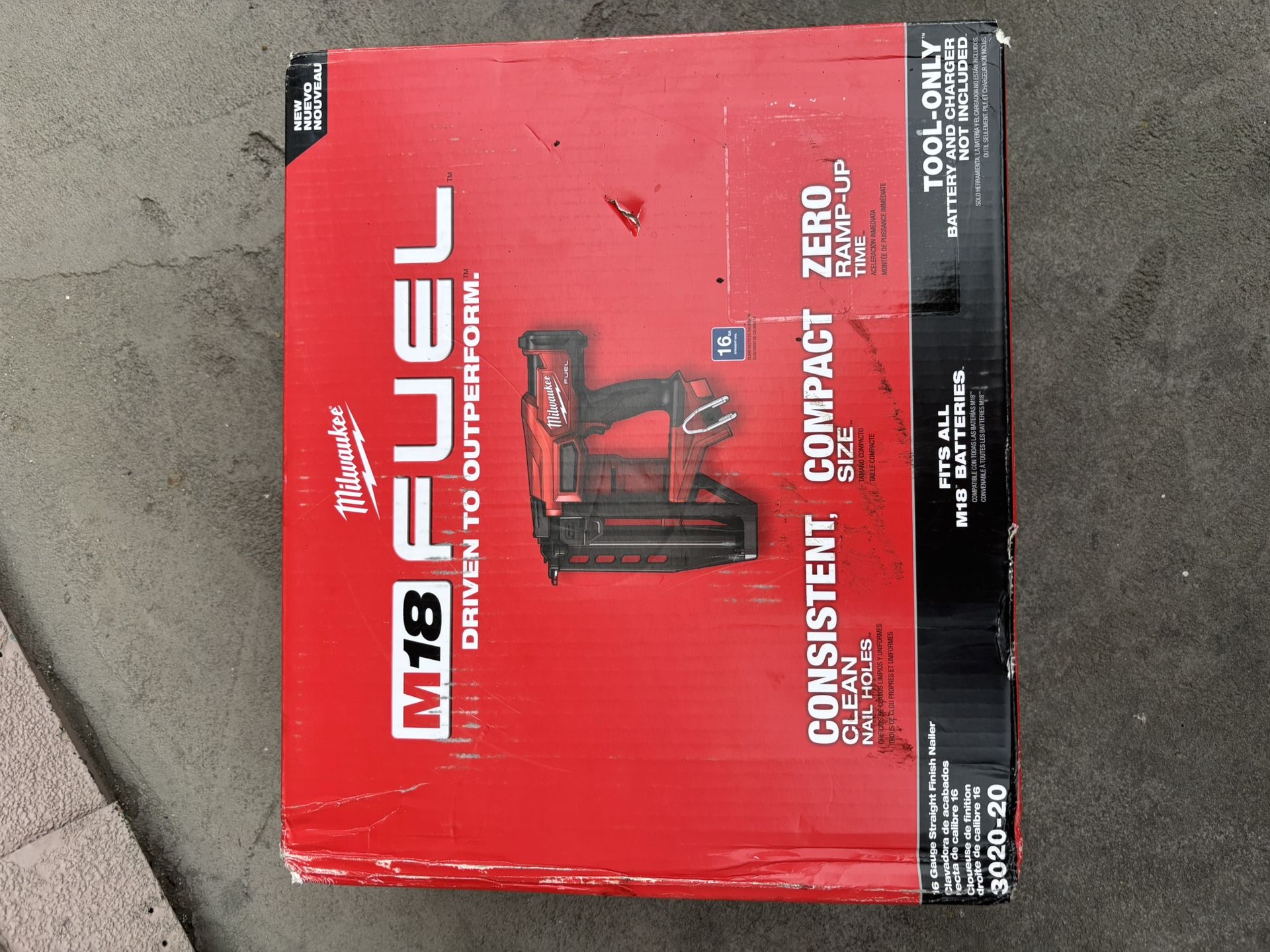 M18 FUEL 18-Volt Lithium-Ion Brushless Cordless Gen ll 16-Gauge Straight Finish Nailer (Tool Only)