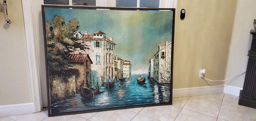 Beautiful Italian Painting,framed, large and colorful