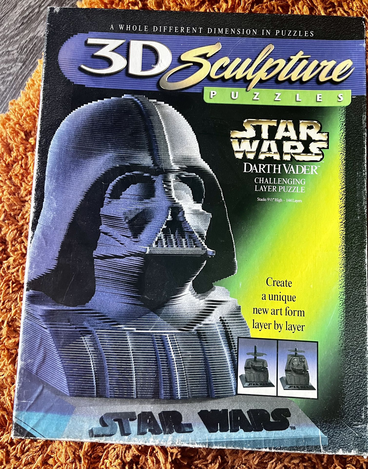 New 1995 3D Star Wars Darth Vader Layer Puzzle