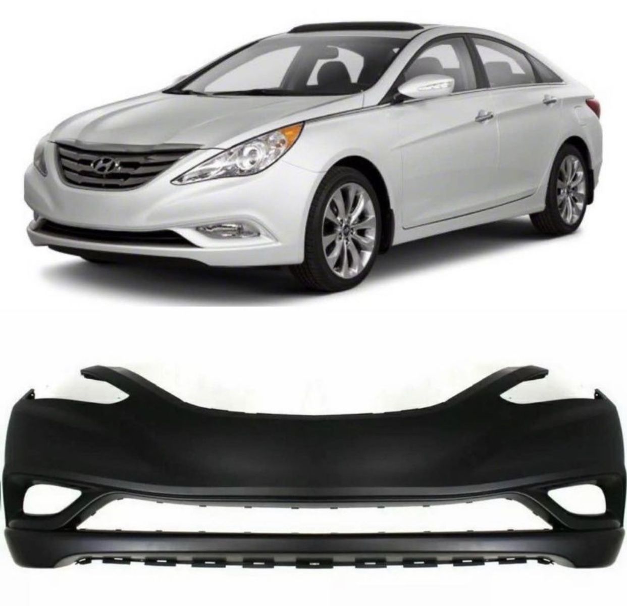 New Front Bumper For Hyundai Sonata Fits 2011 To 2013