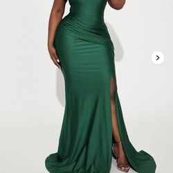 Fashion Nova Maxi Green Dress