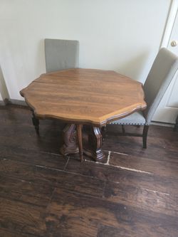wooden dining room table