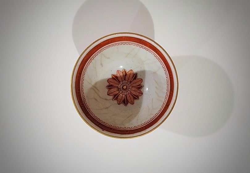 Antique Japanese Kutani Porcelain Tea Cup, c. 1860