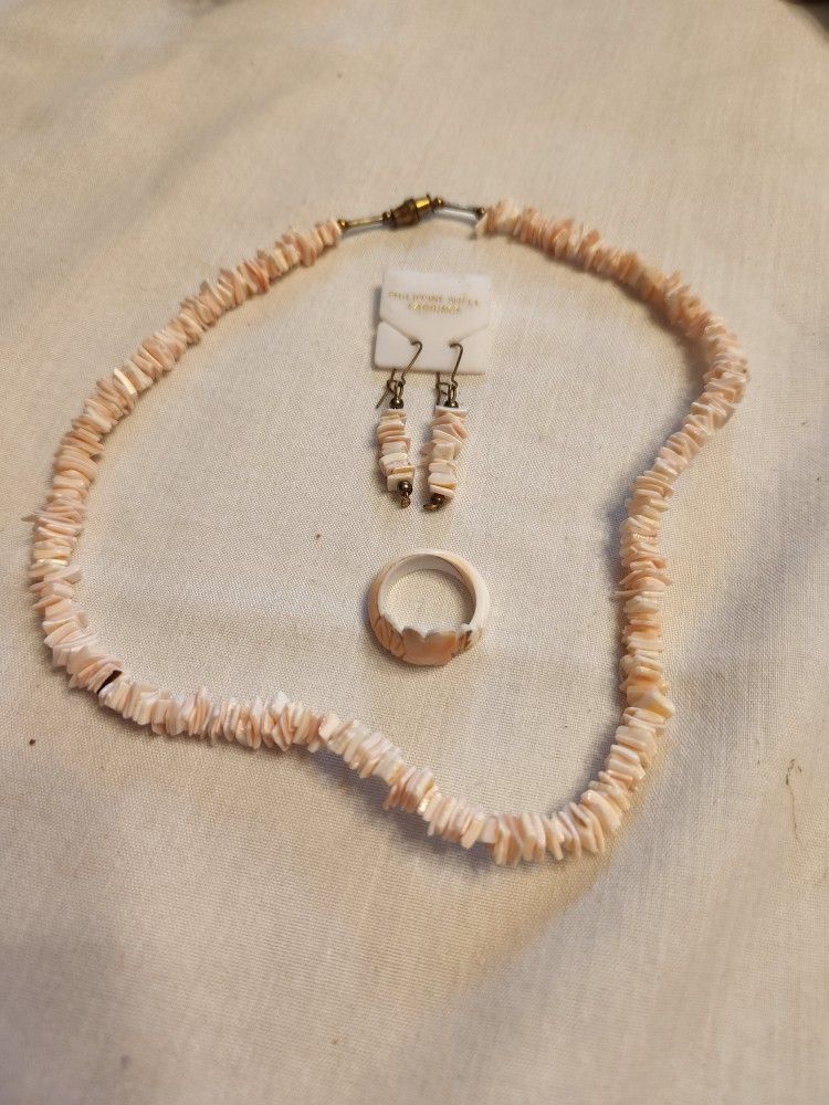 Philippine Shell Earring Set