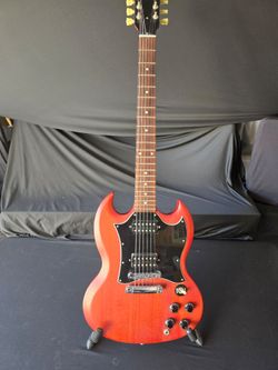 Gibson SG Style Electric Guitar Cherry Red