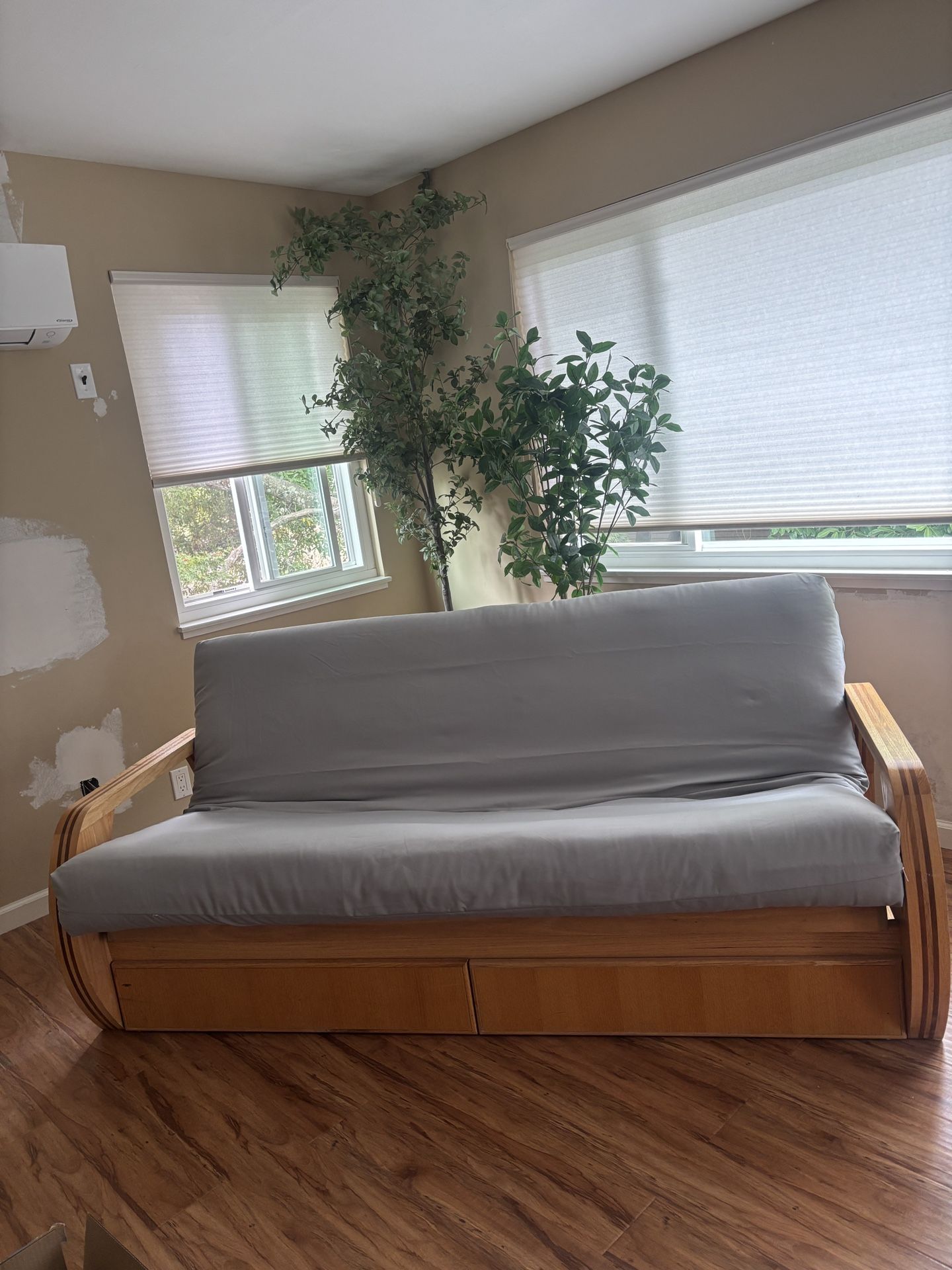 Futon Sleeper Sofa Grey