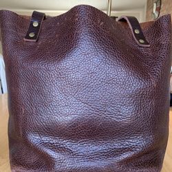 Portland Leather Goods Small Leather Tote Bag