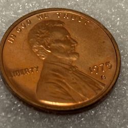 1 cent 1975 S. Coin USA. Proof 