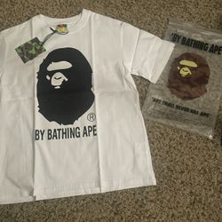 White and black Bape Tee