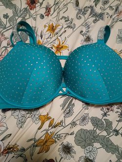 Teal Victoria's secret swim bra
