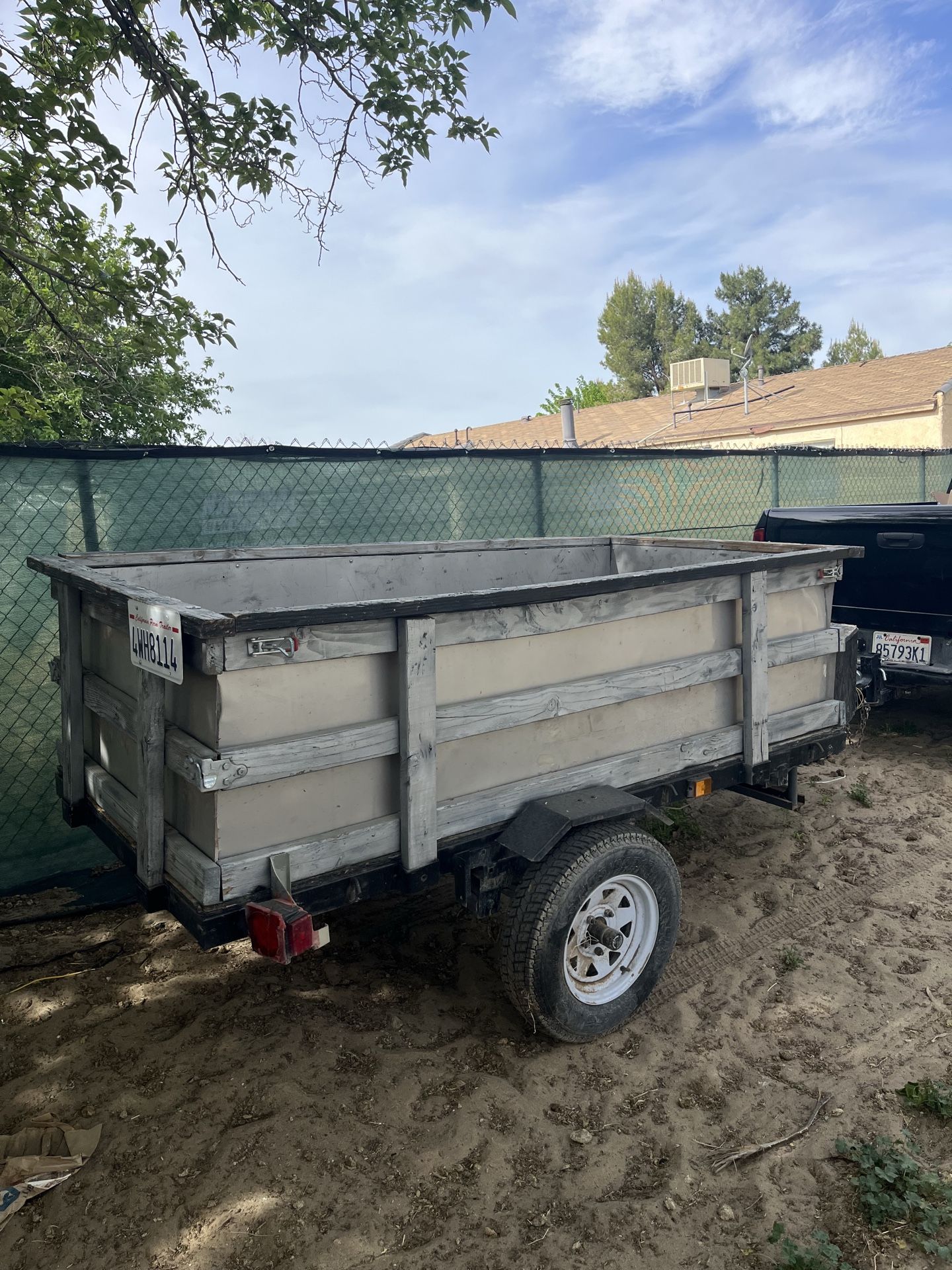 Trailer dump homemade