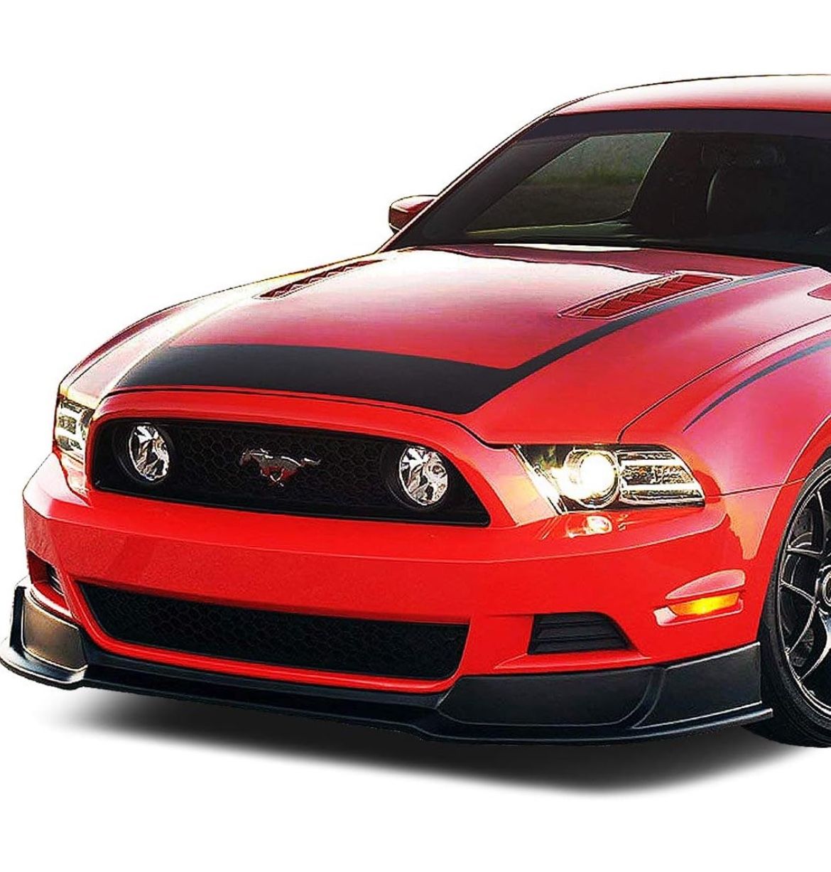 Front Bumper Lip Splitter Chin Spoiler Body Kit,Black Plastic