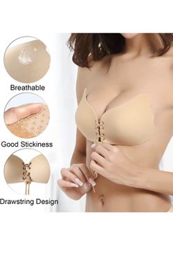 2 Pairs Adhesive Bra, Sticky Invisible Backless Strapless Push Up