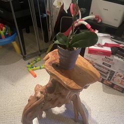 Hand Craved Real Wood End Piece 