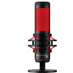 HyperX QuadCast USB Condenser Gaming Microphone - Black  Used like new  1pcs   $70