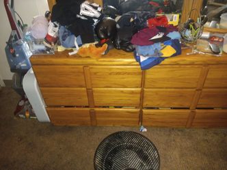 Dresser with mirror