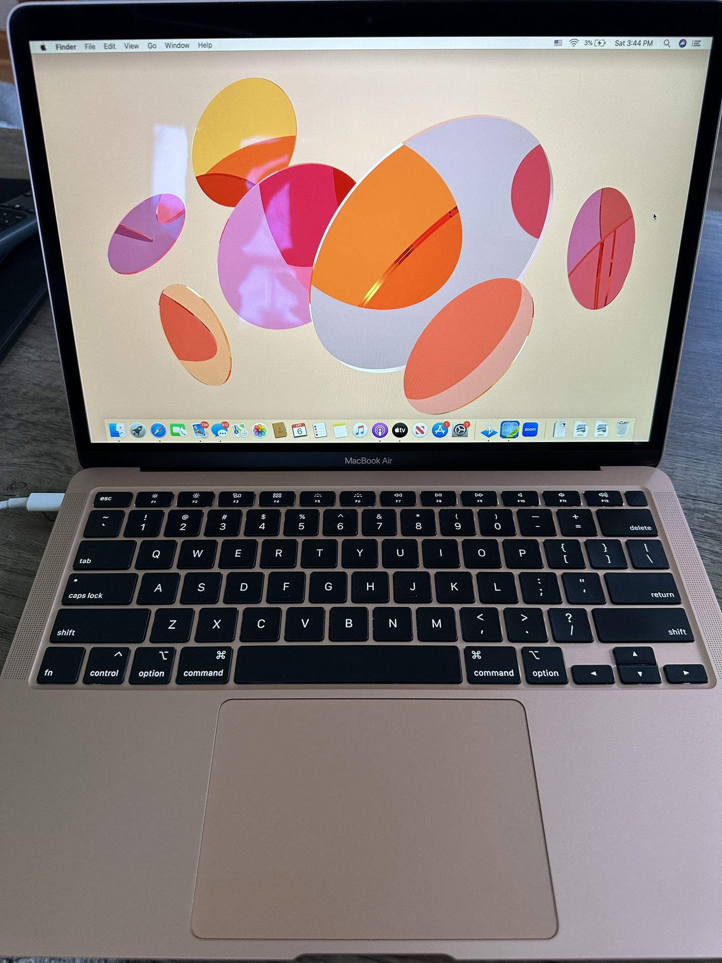 Apple - MacBook Air 13.3" Laptop with Touch ID - Intel Core i3 - 8GB Memory - 256GB Solid State Drive - Rose Gold