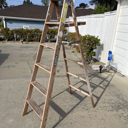 Ladder: Werner 6 Foot Wood