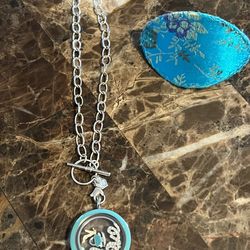 Origami Charm Necklace Love