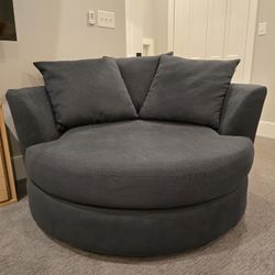 60" Oversized Chaise Lounge Chair