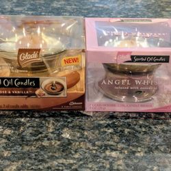 GLADE SCENTED OIL CANDLES 2 sets New Boxes