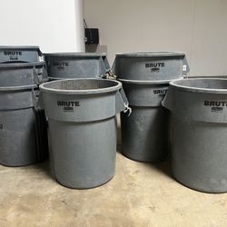 Large Industrial Rubbermaid Trash Cans
