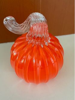 Blown Glass Pumpkin