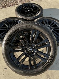 Range Rover Sport 21” Gloss Black Michelin Tires Wheels Rims Rines 