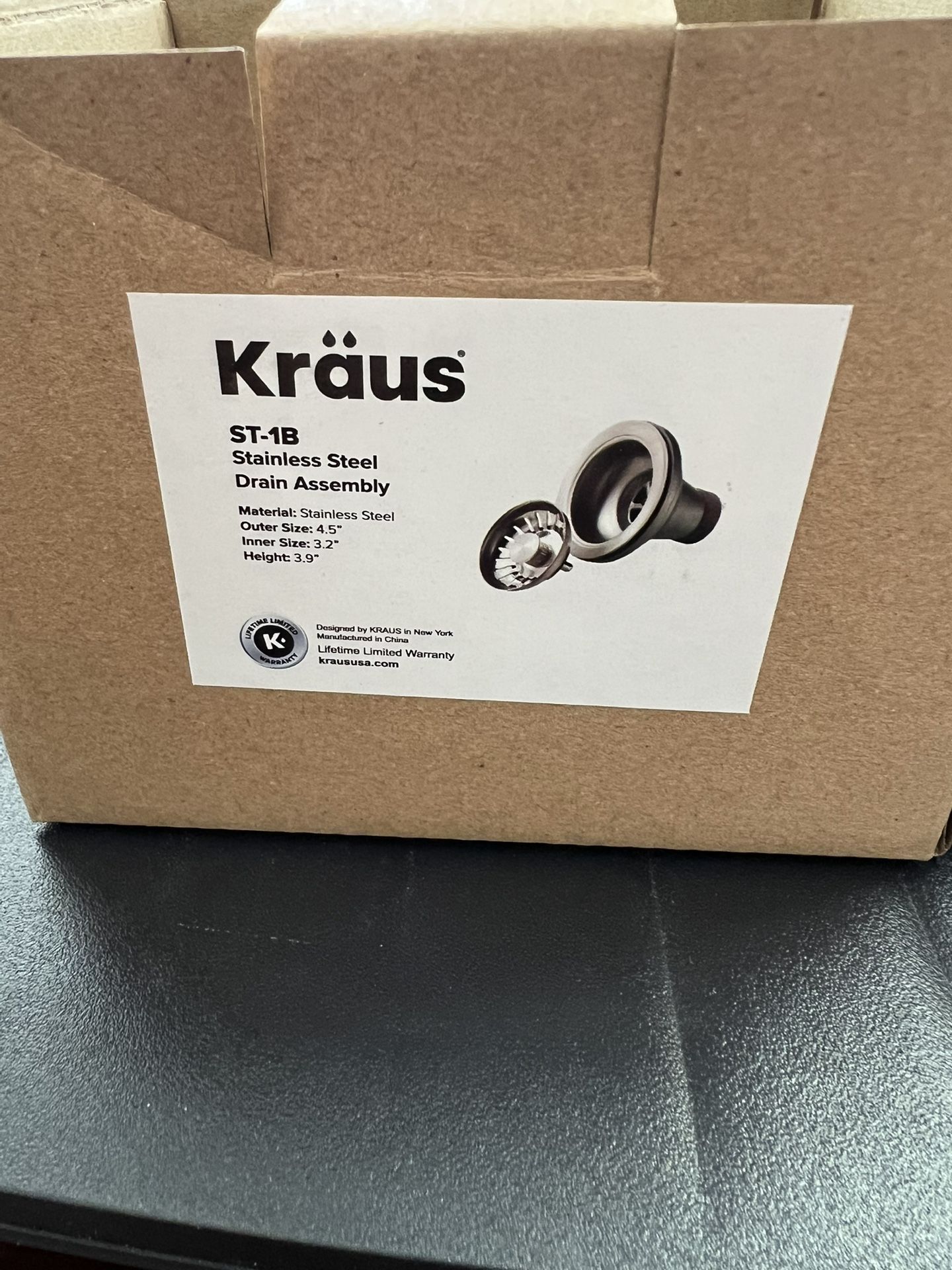 Kraus Stainless Steel Basket Strainer ST-1B