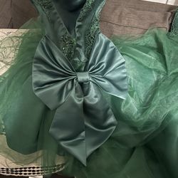 Emerald Green Toddler Custom Made Dress
