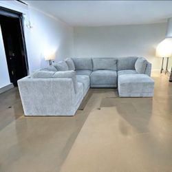 LIVING ROOM BRAND NEW GREY SECTIONAL SAME DAY DELIVERY 