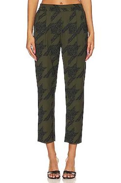 ALLSAINTS Aleida Toni Trouser In Khaki Green