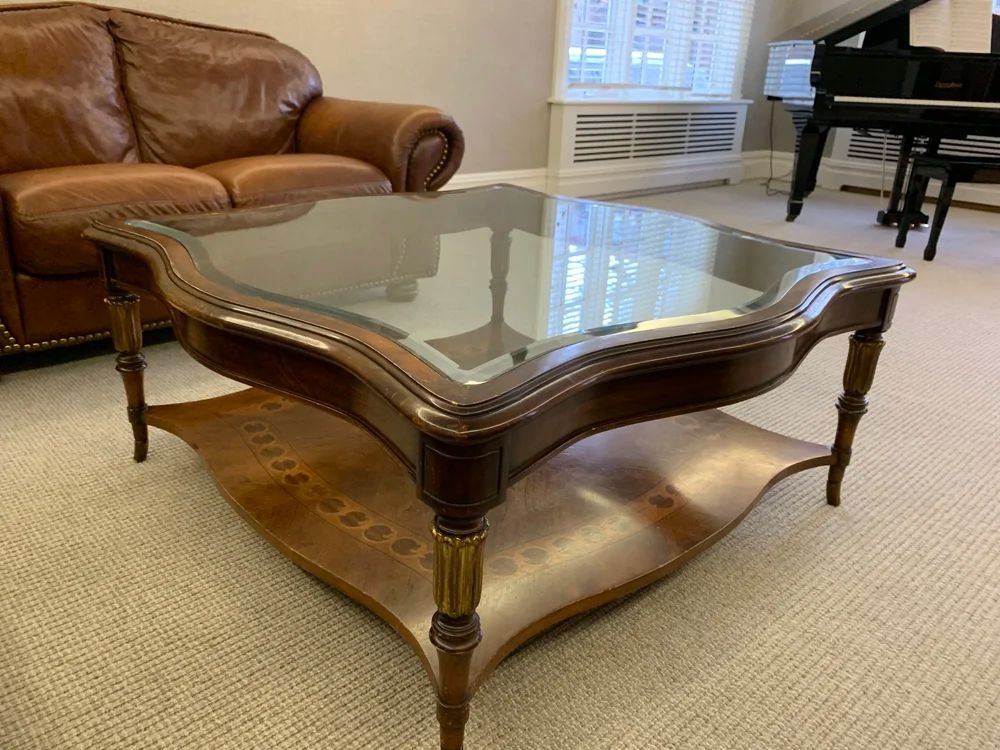 Antique Two Tone Coffee Table