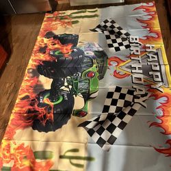 Monster Truck Backdrop 