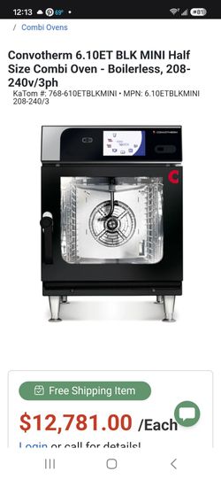 Convotherm Mini Combi oven with rolling Rack