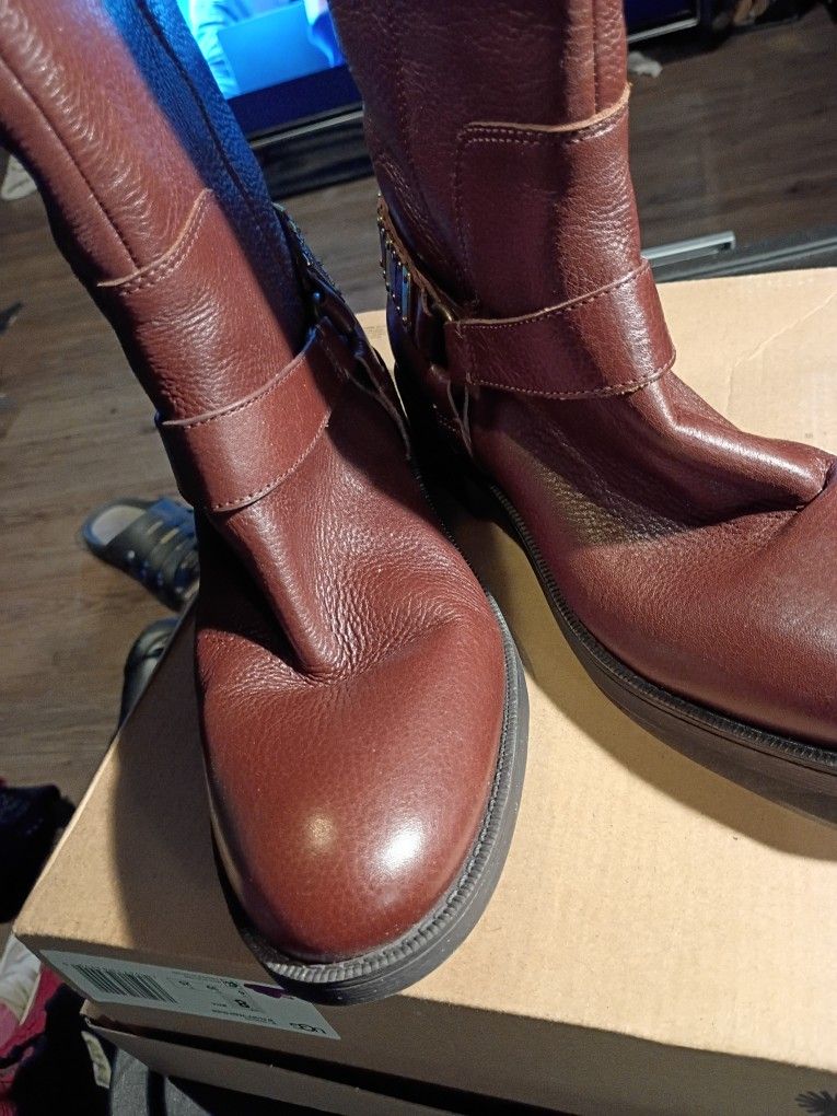 WOMEN NINE WEST BROWN BOOTS NEW
