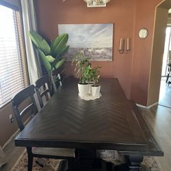 Dining Table, Chairs, Bench