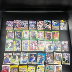 38 baseball trading cards by fleer 1990/ fleer 1986/ fleer ultra 1992 / fleer 1989/ fleer 1991/ fleer