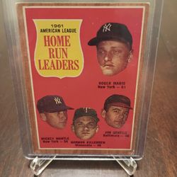 1962 Home Run Leaders Mickey Mantle