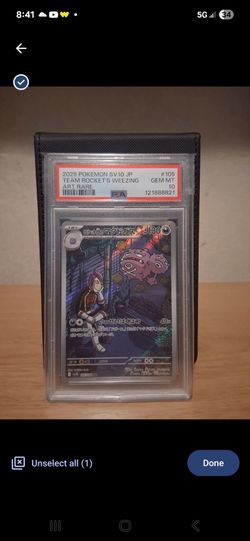 PSA 10 Team Rocket's Weezing #105 Pokémon Japanese Glory Of Team Rocket