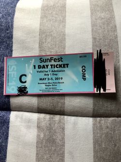Sun fest ticket