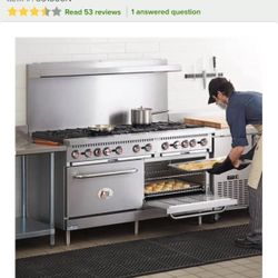 CPG Commercial 10 Burner stove with oven
